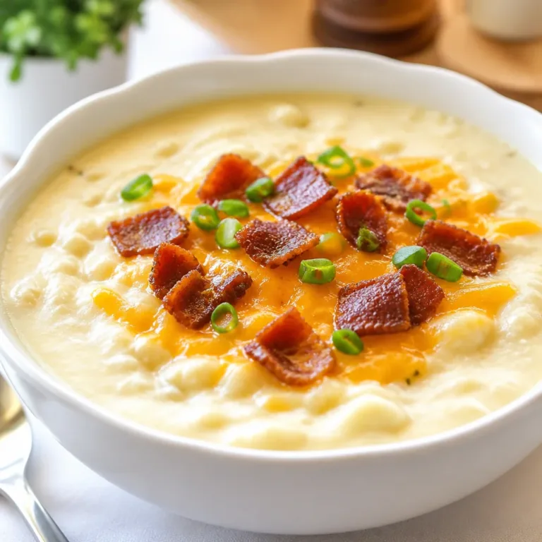Delicious crockpot potato soup made with tender potatoes, cheese, and bacon.