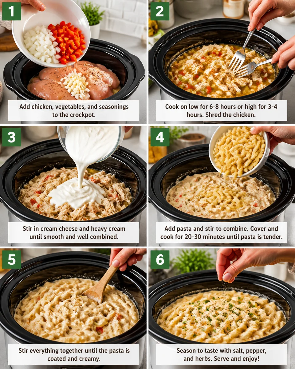 Crockpot Creamy Chicken Pot Pasta Made Easy and Delicious 28 Crockpot Creamy Chicken Pot Pasta Made Easy and Delicious