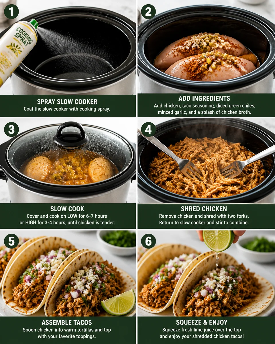 Crockpot Shredded Chicken Tacos: Simple, Flavorful Delight! 22 crockpot shredded chicken tacos