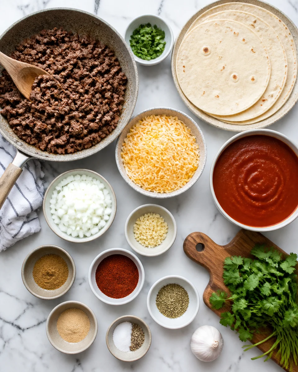 Ground Beef Enchiladas