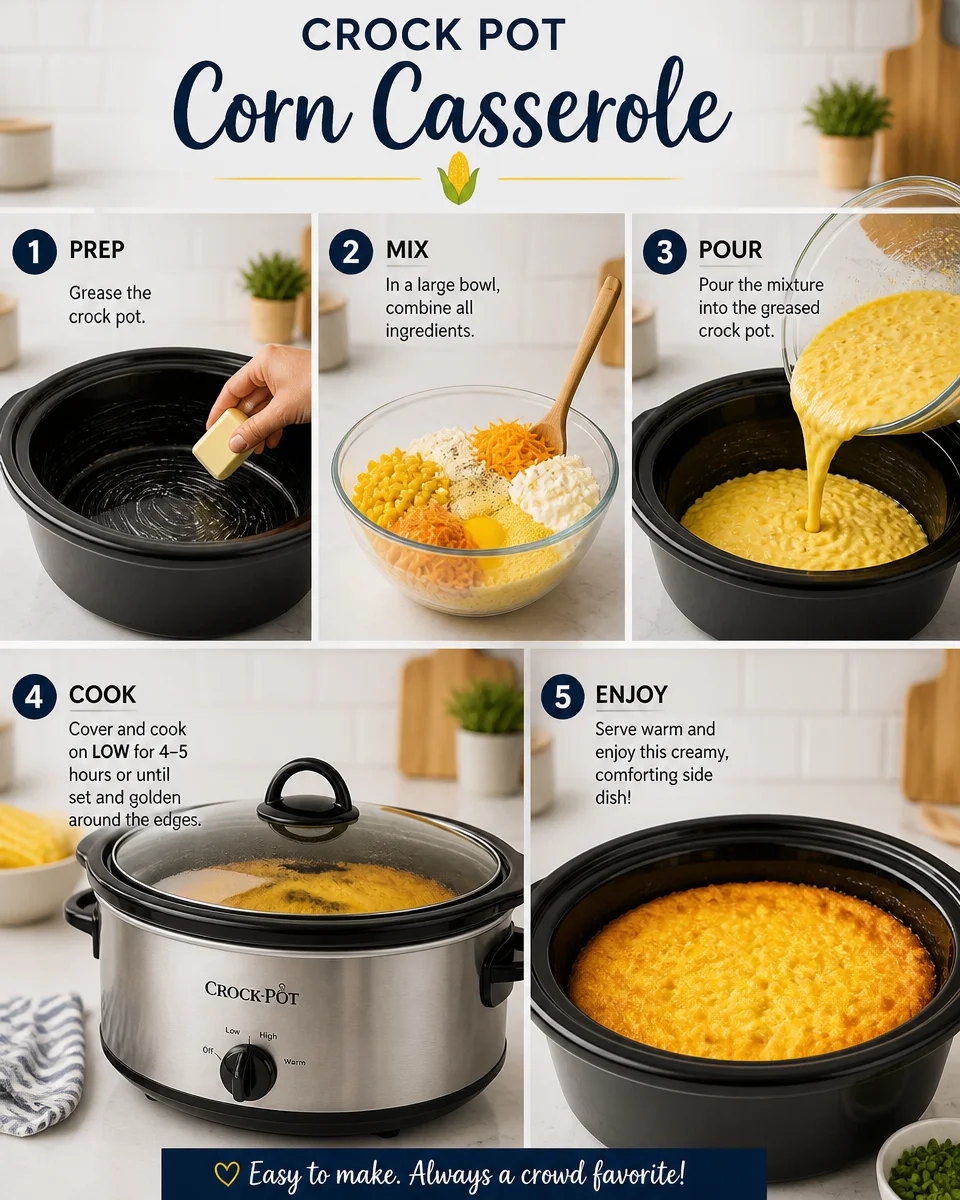 Deliciously Easy Crockpot Corn Casserole You’ll Love! 20 crockpot corn casserole