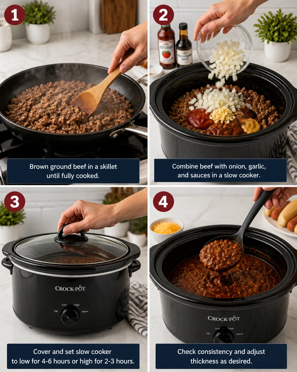 Easy Crockpot Hot Dog Chili for Delicious Game Day Eats 26 Easy Crockpot Hot Dog Chili for Delicious Game Day Eats
