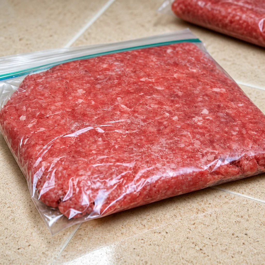 Various methods to thaw ground beef quickly and safely for cooking.