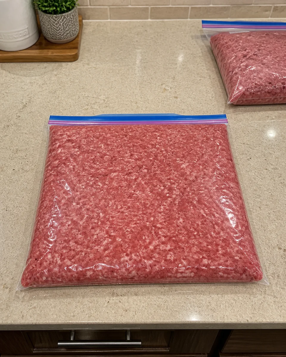 how to thaw ground beef fast