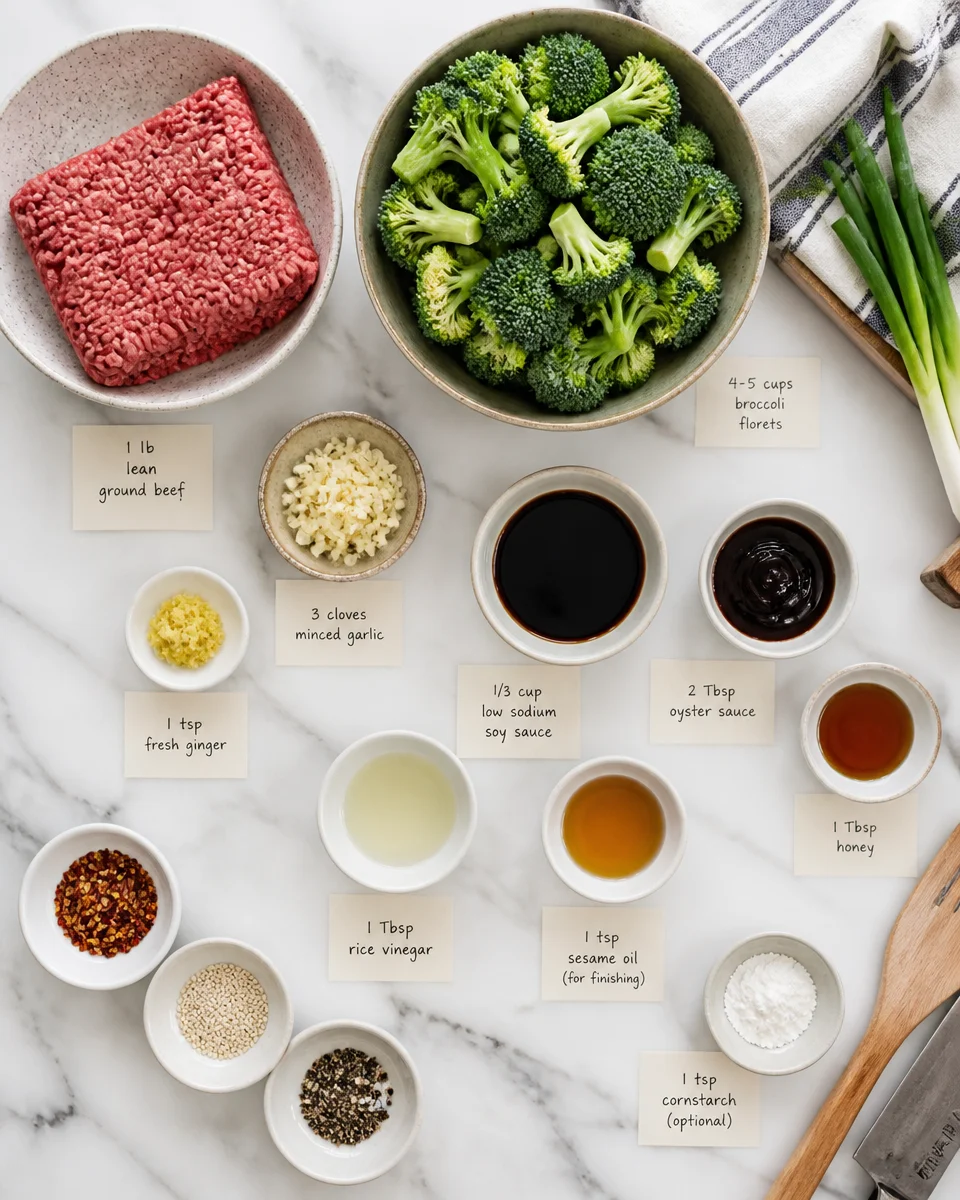Ground Beef and Broccoli