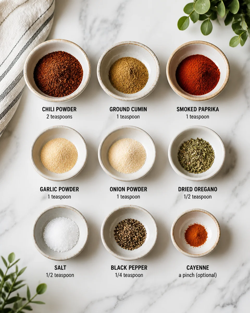 Quick Taco Seasoning for 1 lb Ground Beef - Flavor in a Snap!