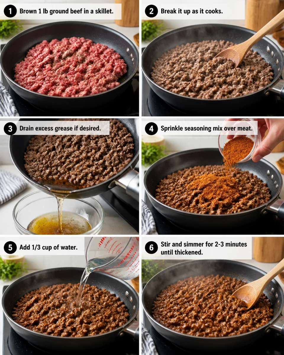 taco seasoning for 1 lb ground beef