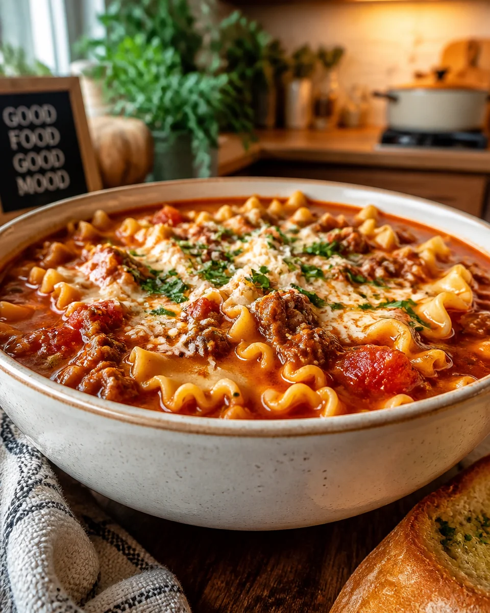 Satisfy Your Cravings with Crockpot Lasagna Soup Delight! 25 crockpot lasagna soup