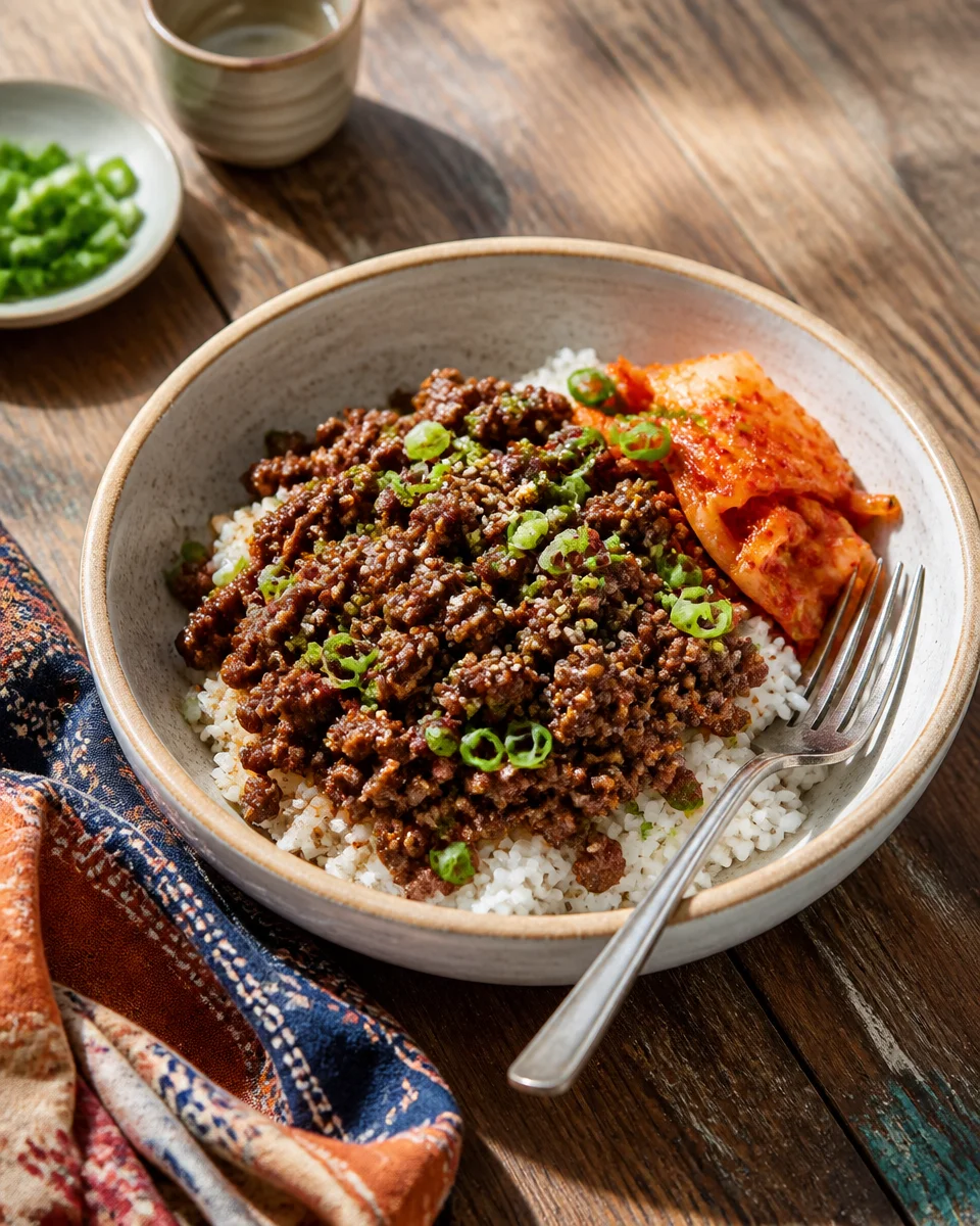 Satisfy Your Cravings with Ground Beef Bulgogi Bowls