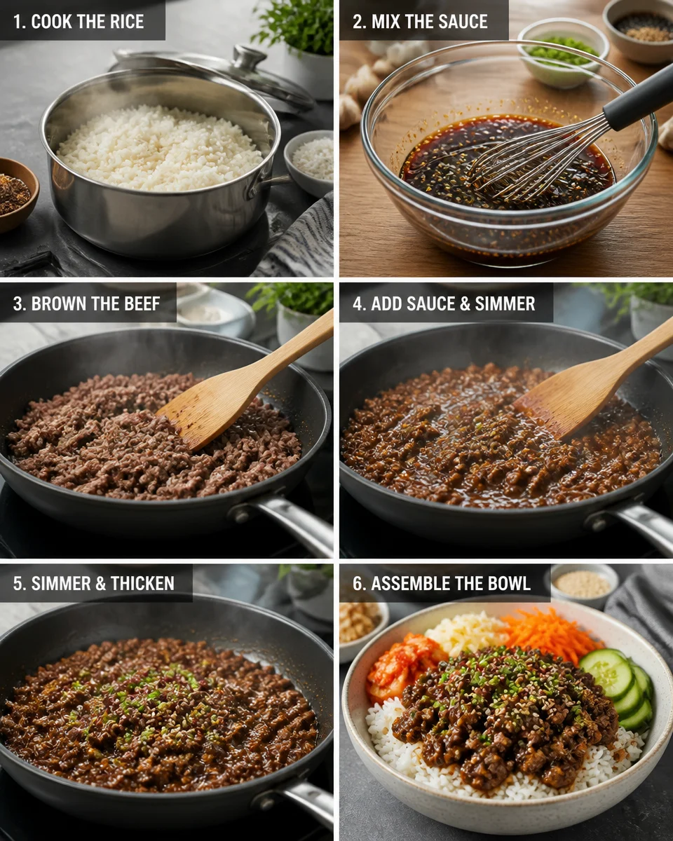 Satisfy Your Cravings with Ground Beef Bulgogi Bowls