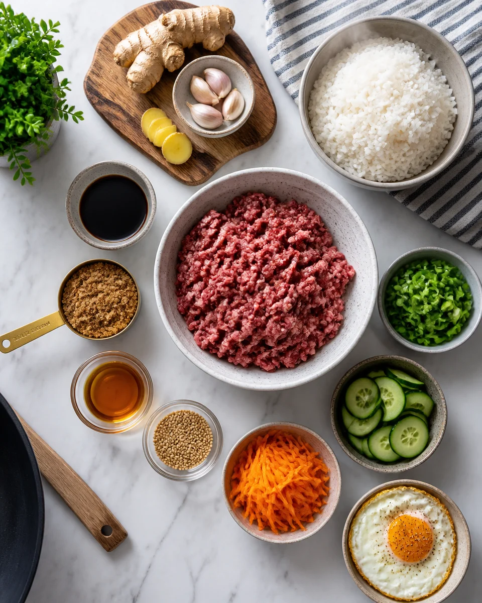 Satisfying Korean Ground Beef Bowl That's Quick and Yummy!