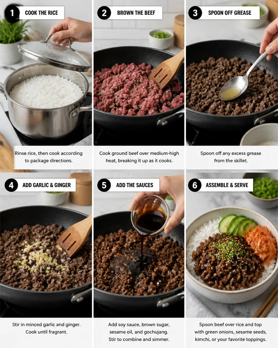 Korean Ground Beef Bowl