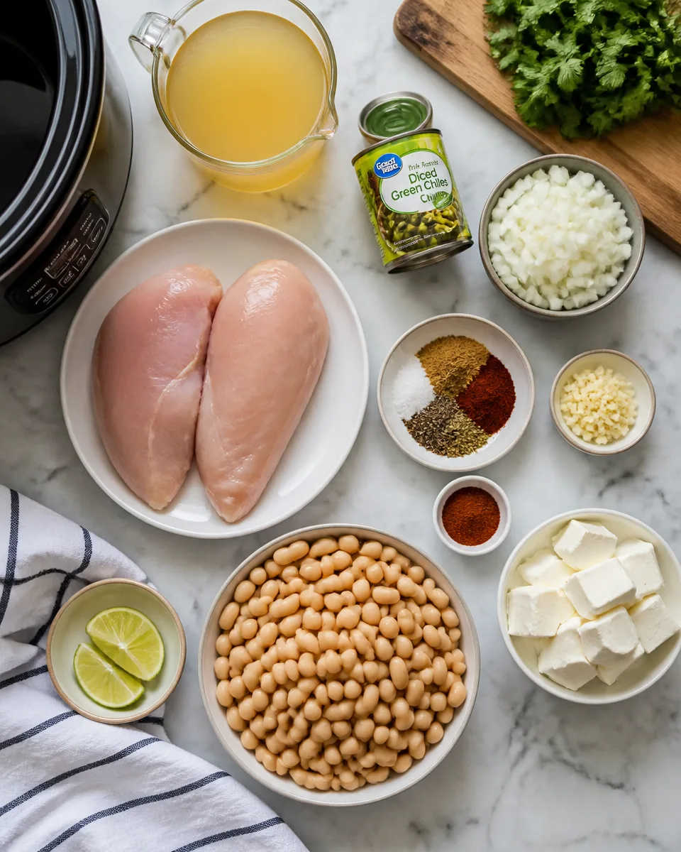 Slow Cooker White Chicken Chili