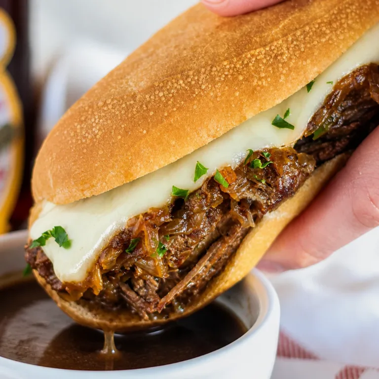 Cozy Crockpot Recipes 1 Savory Slow Cooker French Dip Sandwiches with tender beef and au jus on crusty rolls