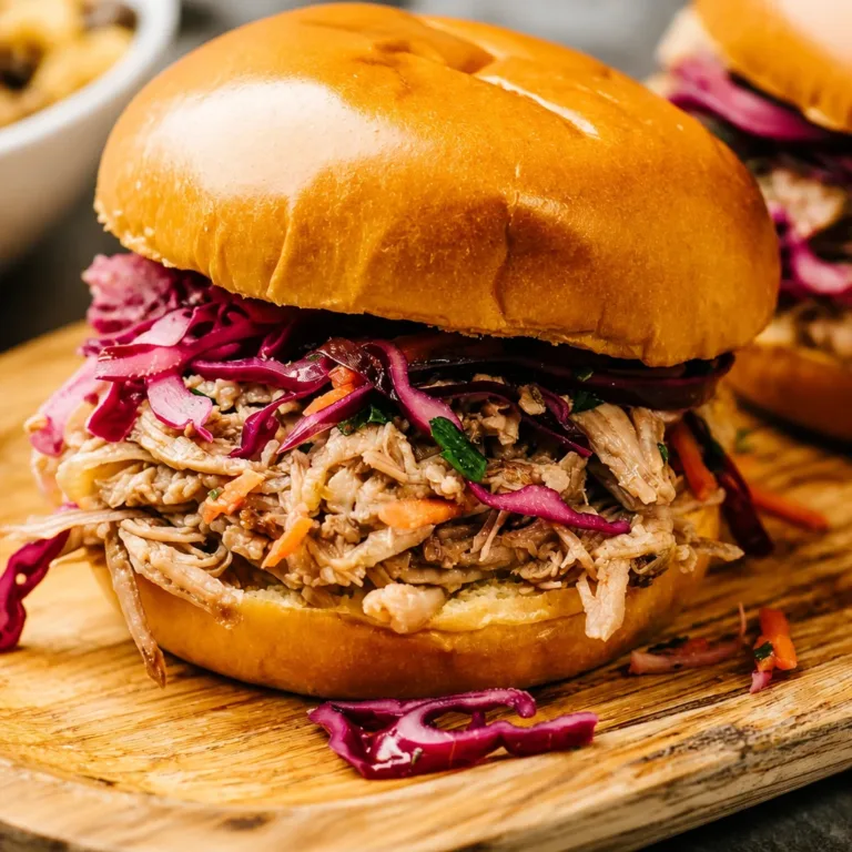 Cozy Crockpot Recipes 1 Crockpot Apple Cider Pulled Pork cooked with spices and apple cider for tender flavor