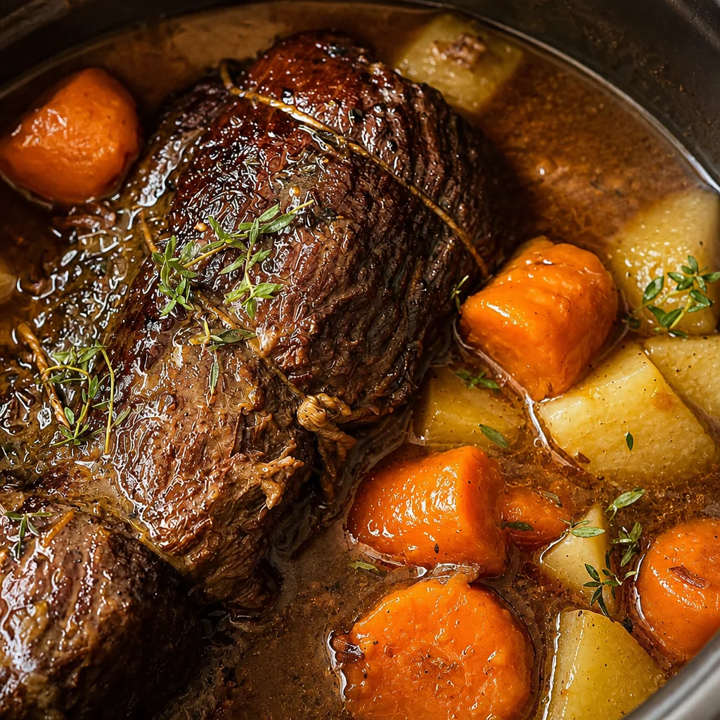 Savory Slow Cooker Pot Roast That’ll Wow Your Family 24 Delicious Slow Cooker Pot Roast with tender beef, potatoes, and carrots in gravy