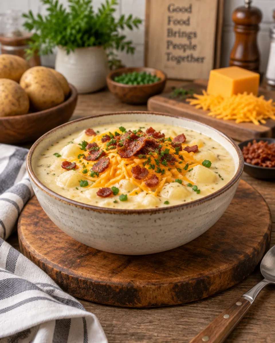 Crockpot Potato Soup That Tastes Like Sunday Supper