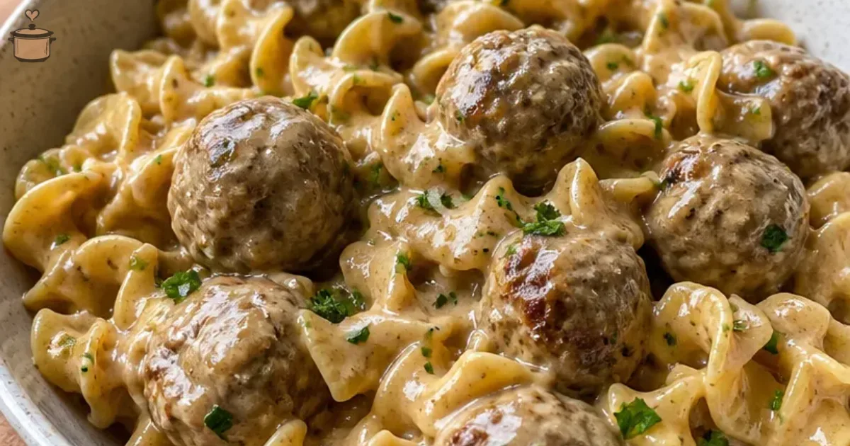 Instant Pot Swedish Meatballs and Noodles