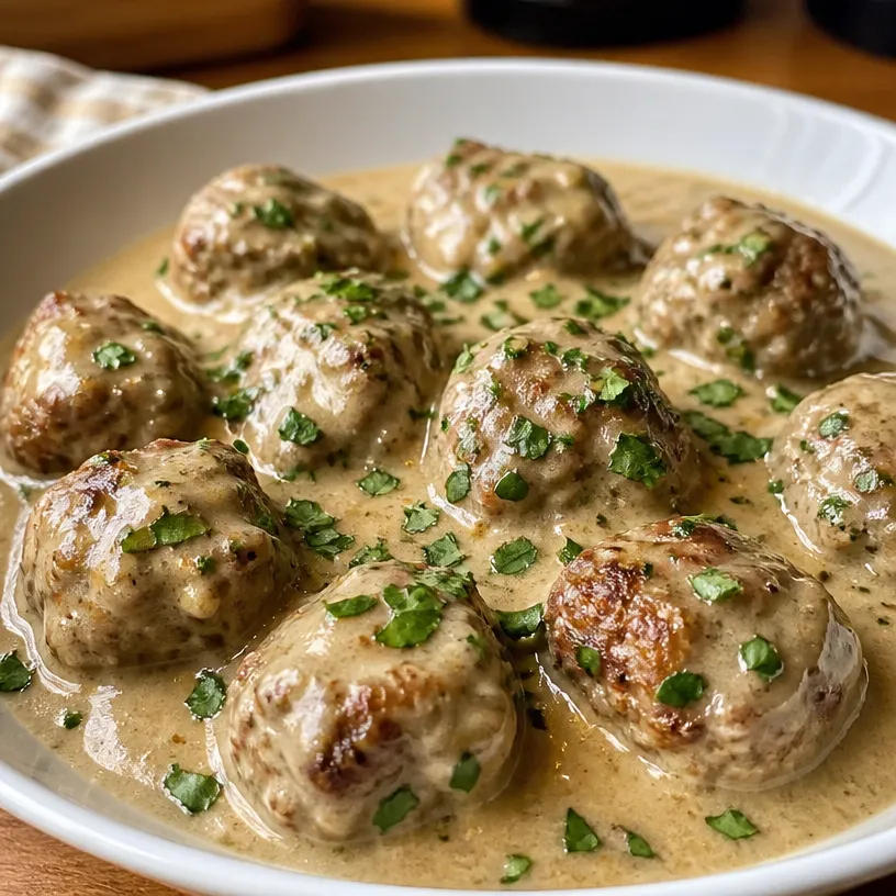 Swedish Meatballs in a Rich Creamy Gravy