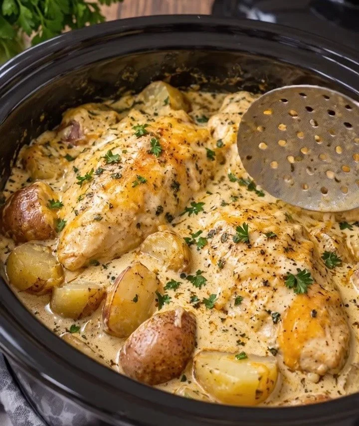 Creamy Ranch Chicken and Potatoes Crockpot Recipe
