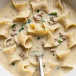 Creamy White Lasagna Soup | Meatless white lasagna soup, White lasagna soup with shredded chicken and ground sausage, Lasagne soup 26 creamy white lasagna soup meatless white lasagna 2026 10 23 204111 1024x853 1