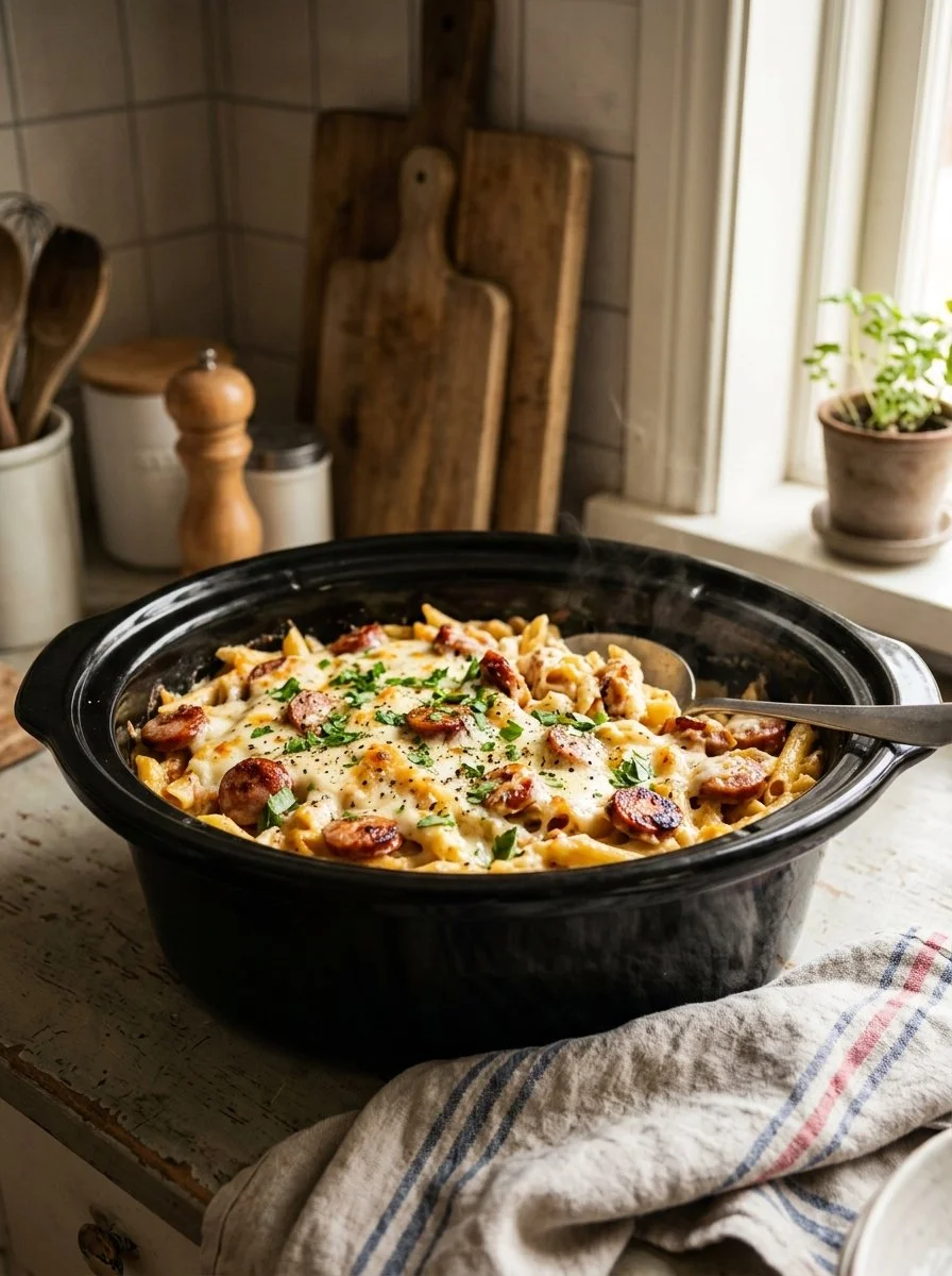 Crockpot Creamy Cheesy Hash Brown Sausage Casserole with Smoked Beef Sausage 16 Crockpot Creamy Cheesy Hash Brown Sausage Casserole with Smoked Beef Sausage