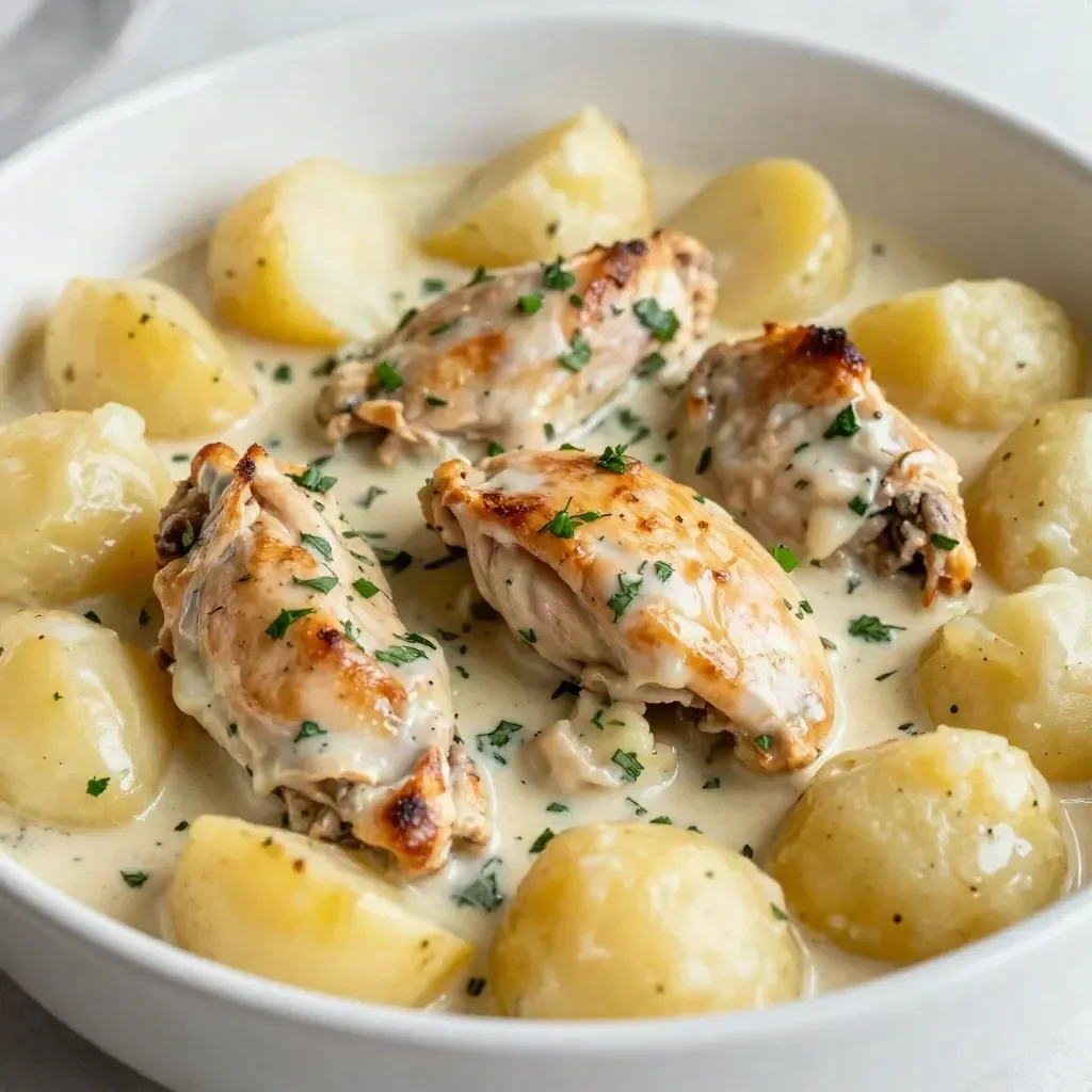 Crockpot Garlic Parmesan Chicken & Potatoes | 10-Min Prep 22 Crockpot Garlic Parmesan Chicken & Potatoes | 10-Min Prep