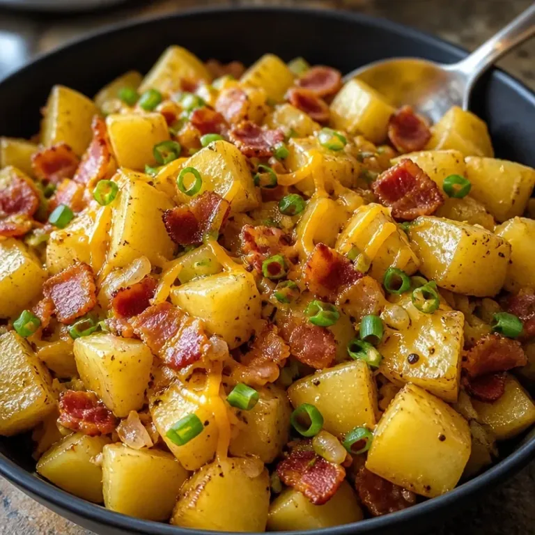 Delicious Crockpot Swamp Potatoes recipe served in a bowl