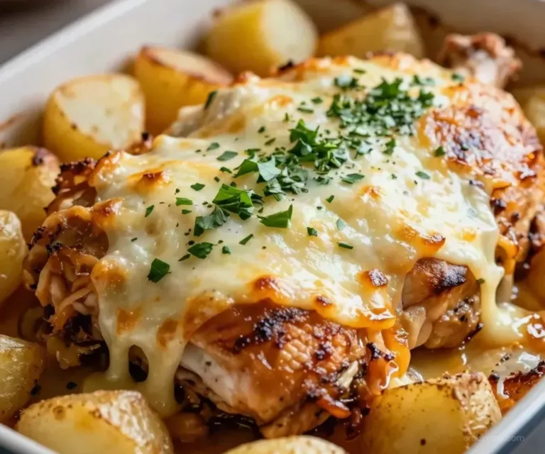 Cozy Crockpot Recipes 2 Delicious easy Crockpot chicken and potatoes dinner served in a bowl.