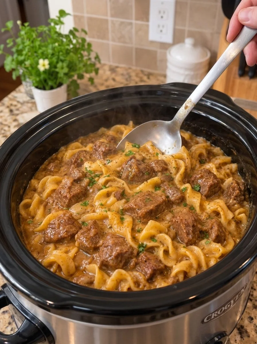 Easy Slow Cooker Beef Tips and Noodles 15 Easy Slow Cooker Beef Tips and Noodles