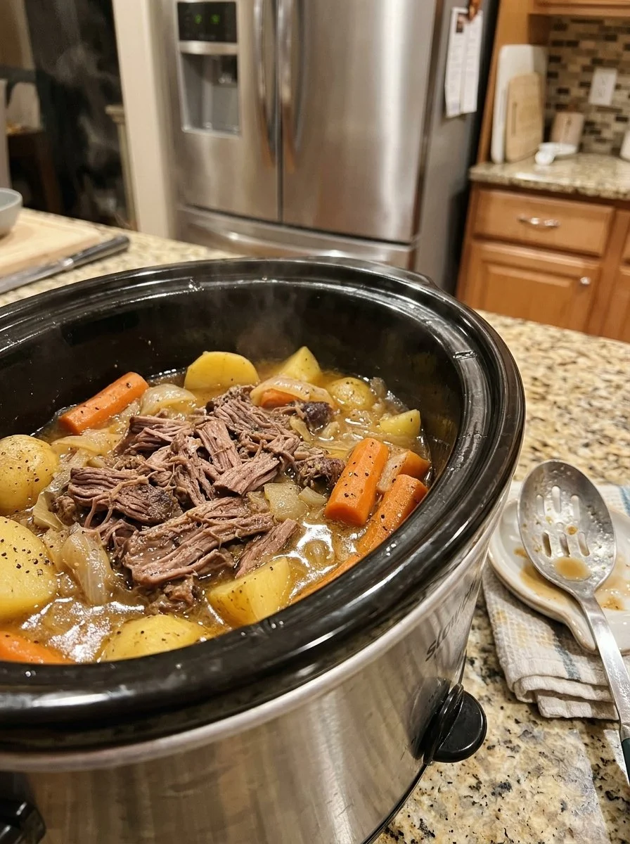 Slow Cooker Pot Roast with Mashed Potatoes and Gravy 21 Slow Cooker Pot Roast with Mashed Potatoes and Gravy